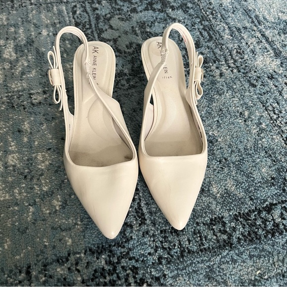 Anne Klein Cream Slingback Heels - Picture 1 of 2